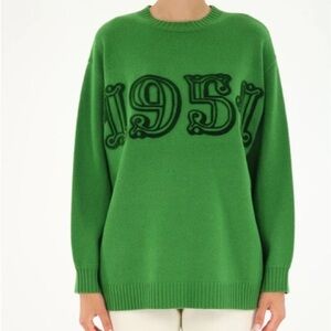 Green Knit Oversized Sweater by Max Mara
